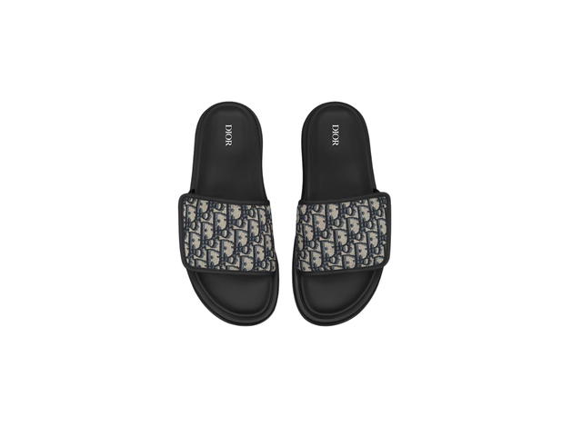 Dior Dior Aqua Sandal With Oblique Jacquard Beige and Black - view 2