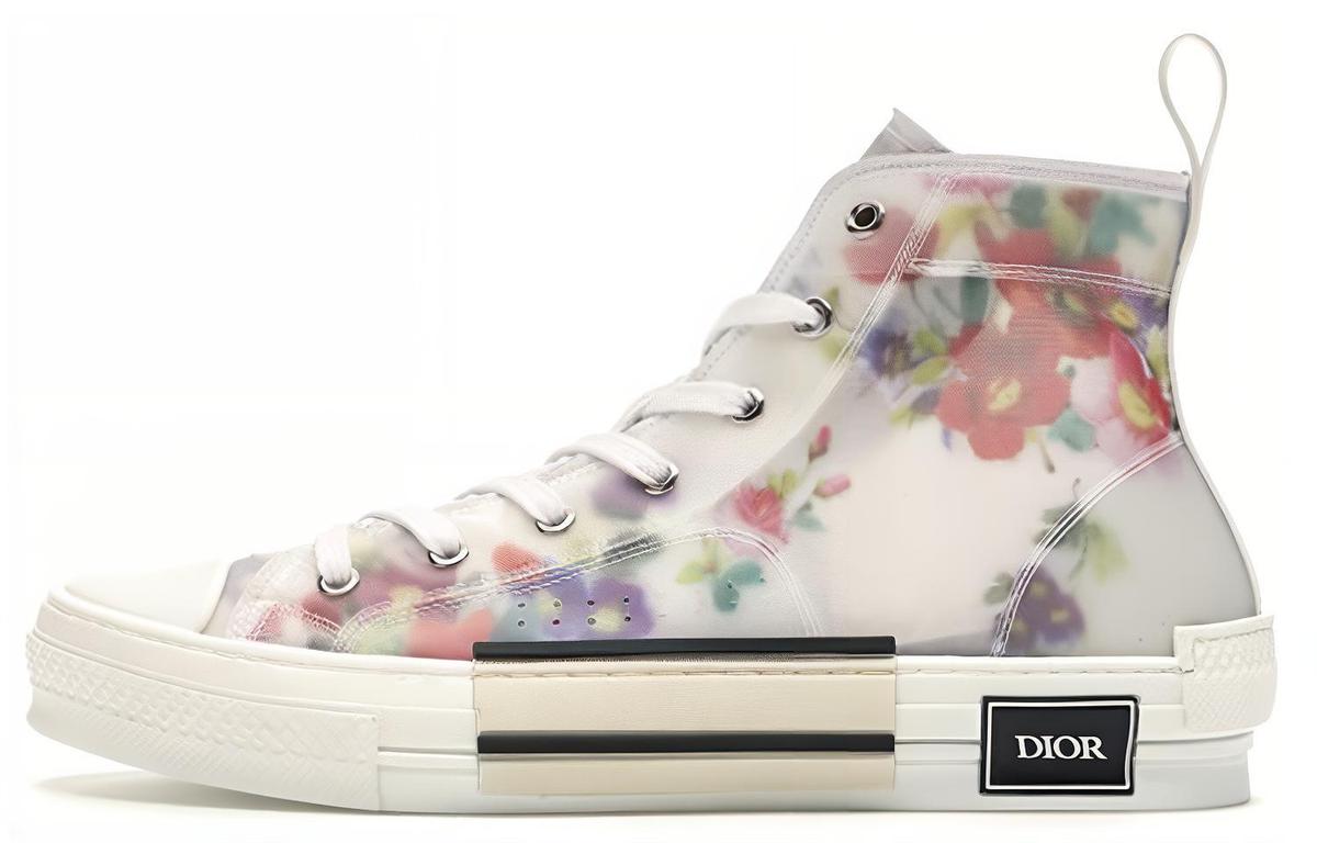 Dior Dior B23 High Top Flowers Oblique
