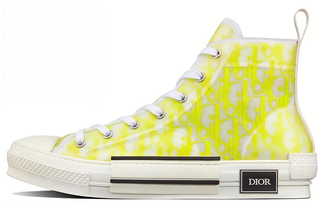 Dior Dior B23 Stylish Skateboarding Shoes Men's Yellow White