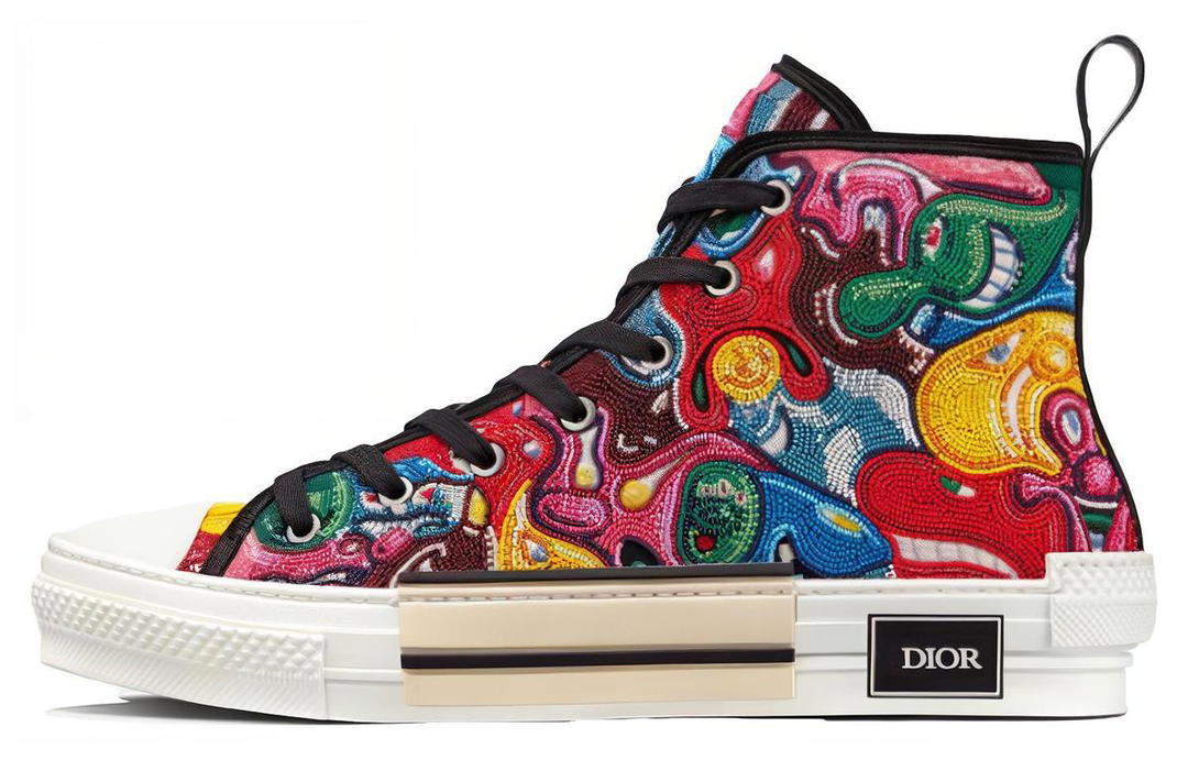 Dior Kenny Scharf x Dior B23 Stylish Skateboarding Shoes Men's Multicolor