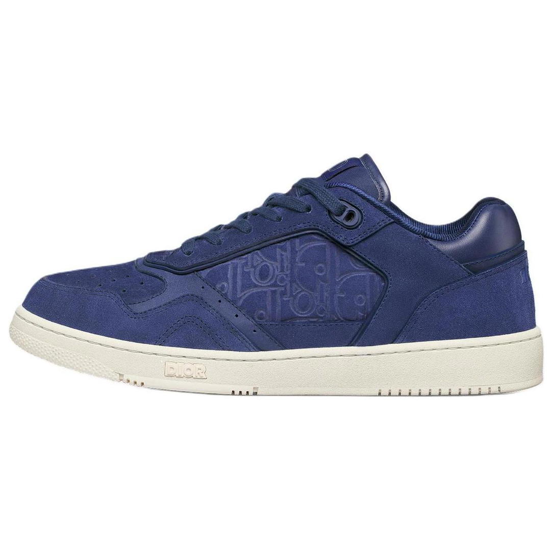 Dior Dior B27 Low Top Skateboard Shoes Unisex Marine Blue