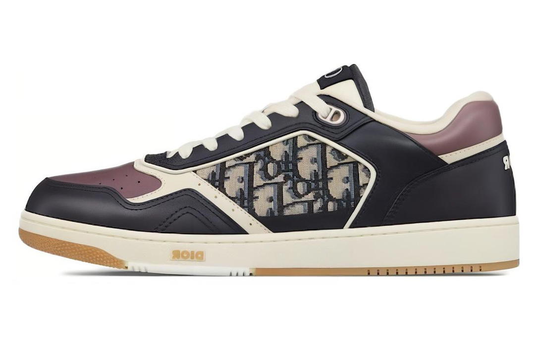 Dior Dior B27 Low Deep Blue Plum Dior Oblique Jacquard