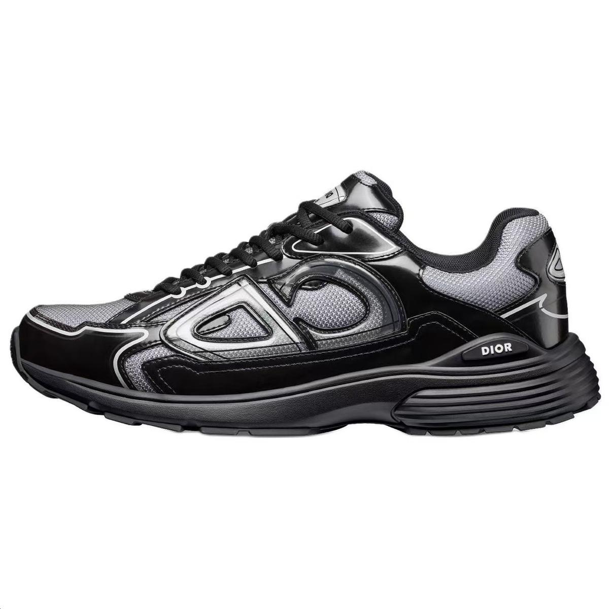 Dior Dior B30 Low Top Casual Shoes Men's Black Gray Color