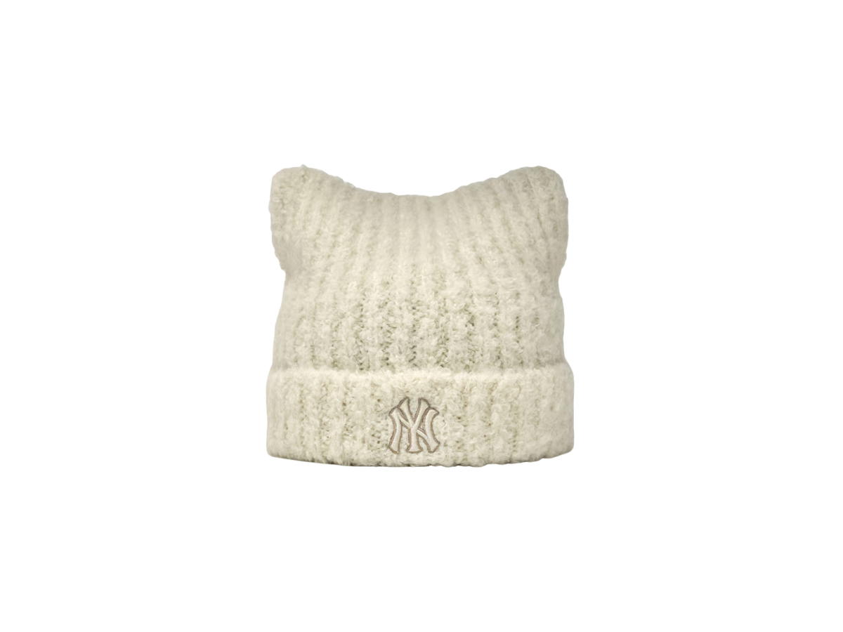 MLB MLB Plush Meow Beanie New York Yankees Cream