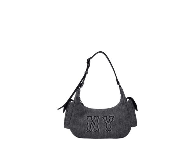 MLB MLB Korea Basic Mega Logo Denim Cargo Bag New York Yankees Black - view 1