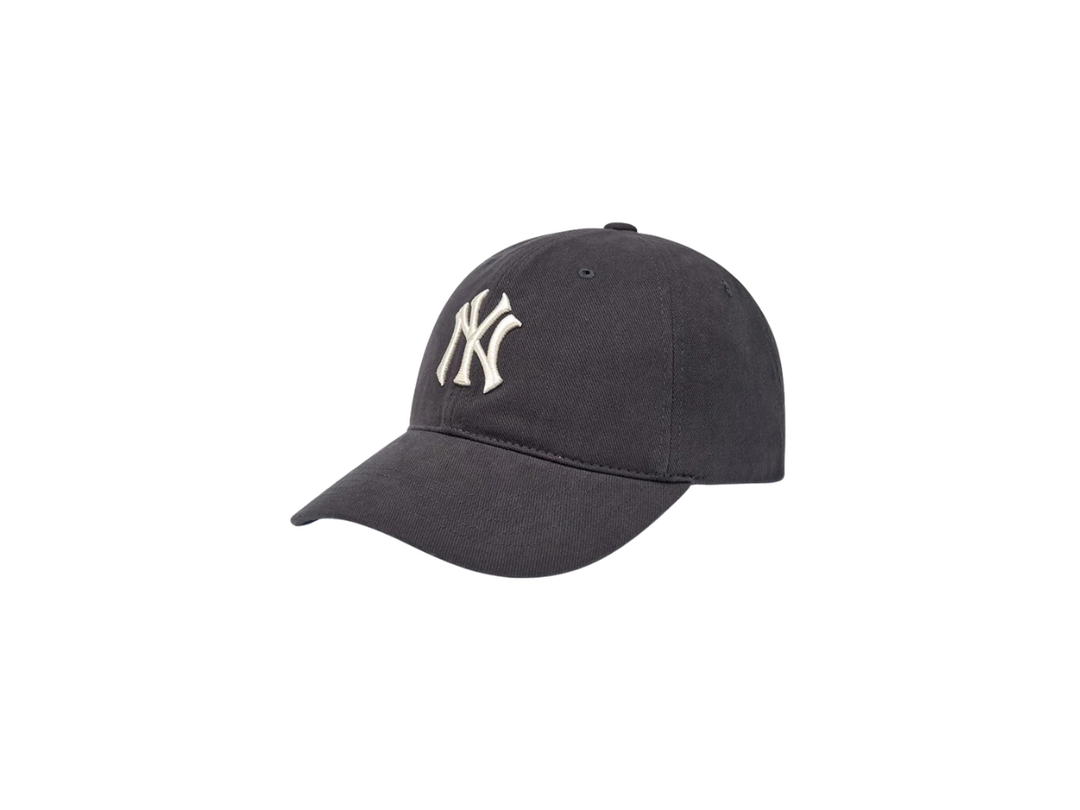 MLB MLB Peach Twill Structured Ball Cap New York Yankees Charcoal Grey