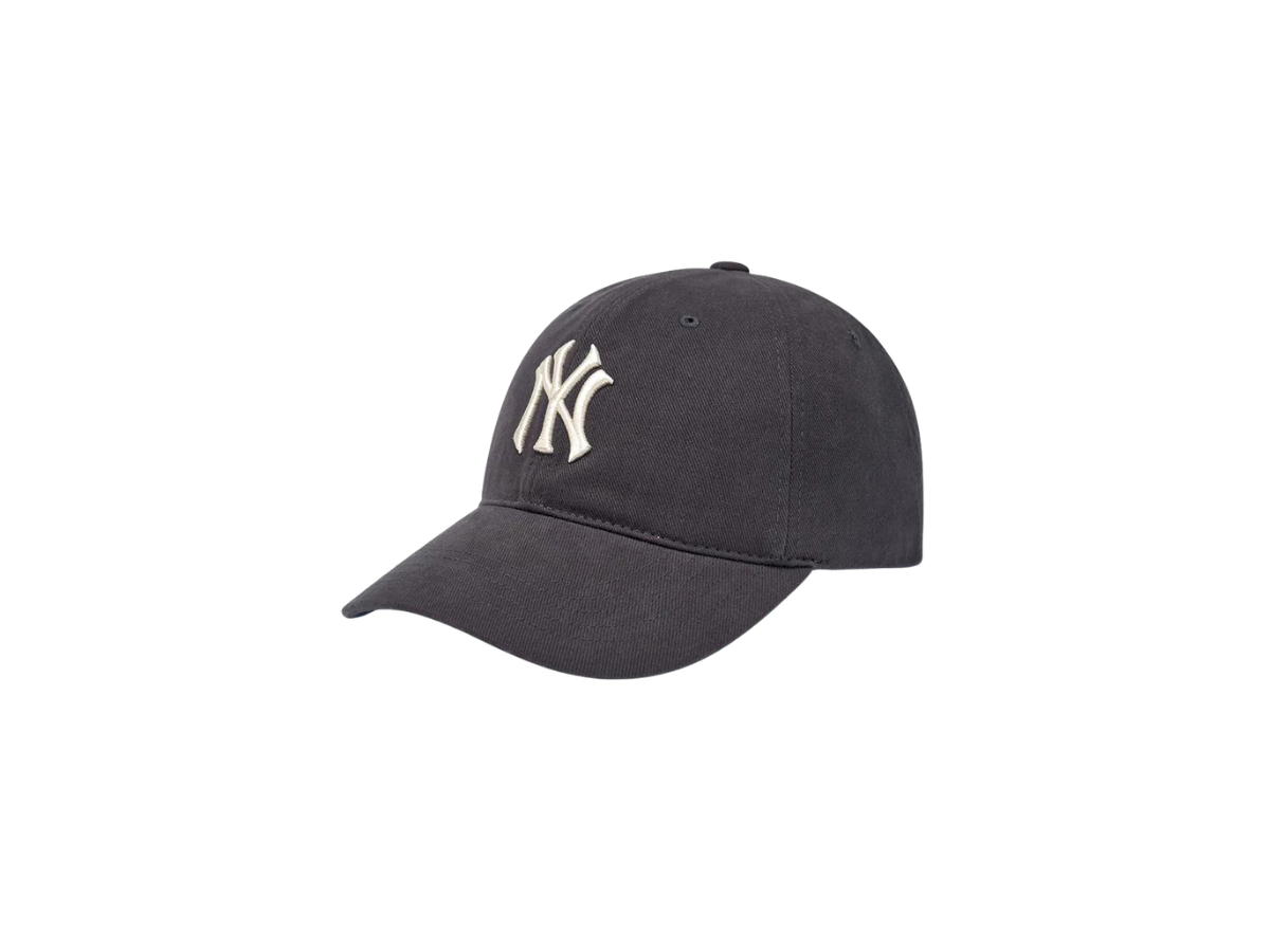 MLB MLB Peach Twill Structured Ball Cap New York Yankees Charcoal Grey