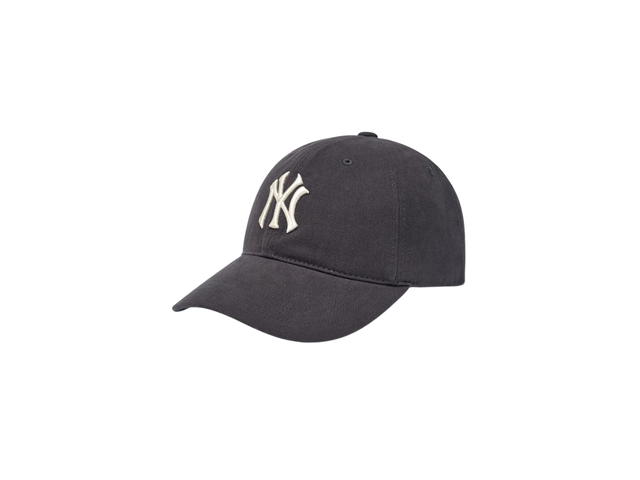 MLB MLB Peach Twill Structured Ball Cap New York Yankees Charcoal Grey - view 1