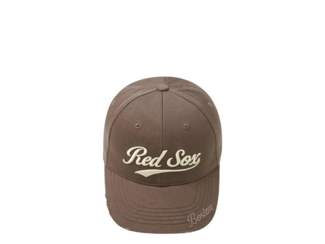 MLB MLB Varsity Vintage Structured Ball Cap Boston Red Sox Light Brown - view 2