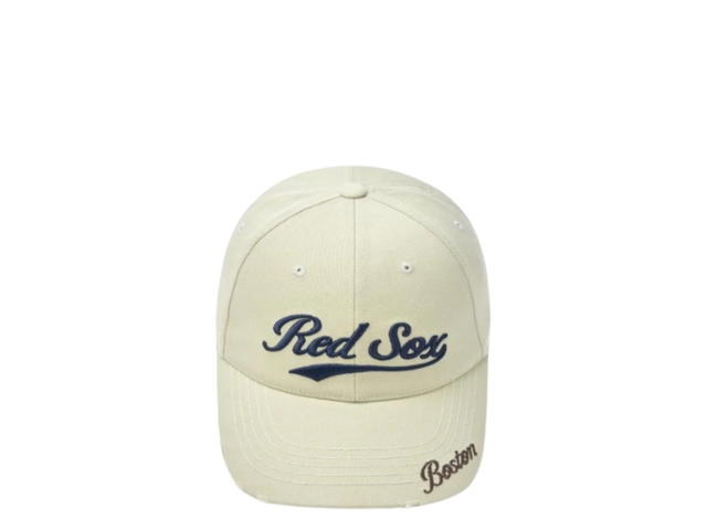 MLB MLB Varsity Vintage Structured Ball Cap Boston Red Sox Melange Sand - view 2