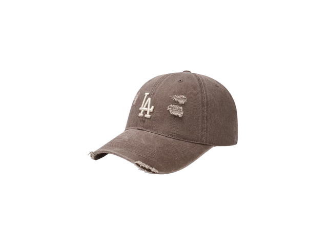 MLB MLB Damage Washed Unstructured Ball Cap LA Dodgers Brown (FW25) - view 1