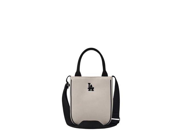 MLB MLB Varsity Cursive Denim Mini Cross Bag Los Angeles Dodgers Cream - view 2