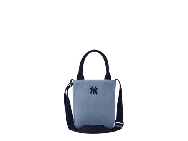 MLB MLB Korea Varsity Cursive Denim Mini Crossbody New York Yankees Indigo - view 2