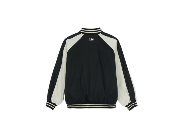 MLB MLB Nylon Blocking Cursive Varsity Jacket New York Yankees Black (FW25) - view 2