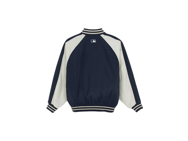 MLB MLB Nylon Blocking Cursive Varsity Jacket New York Yankees Navy (FW25) - view 2