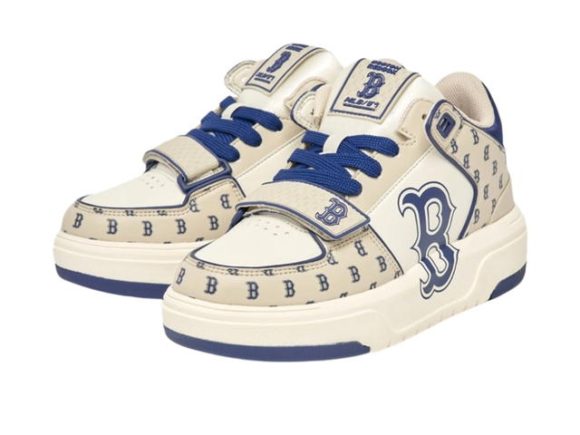 MLB MLB Chunky Liner Mid Classic Monogram Boston Red Sox Beige Blue - view 2