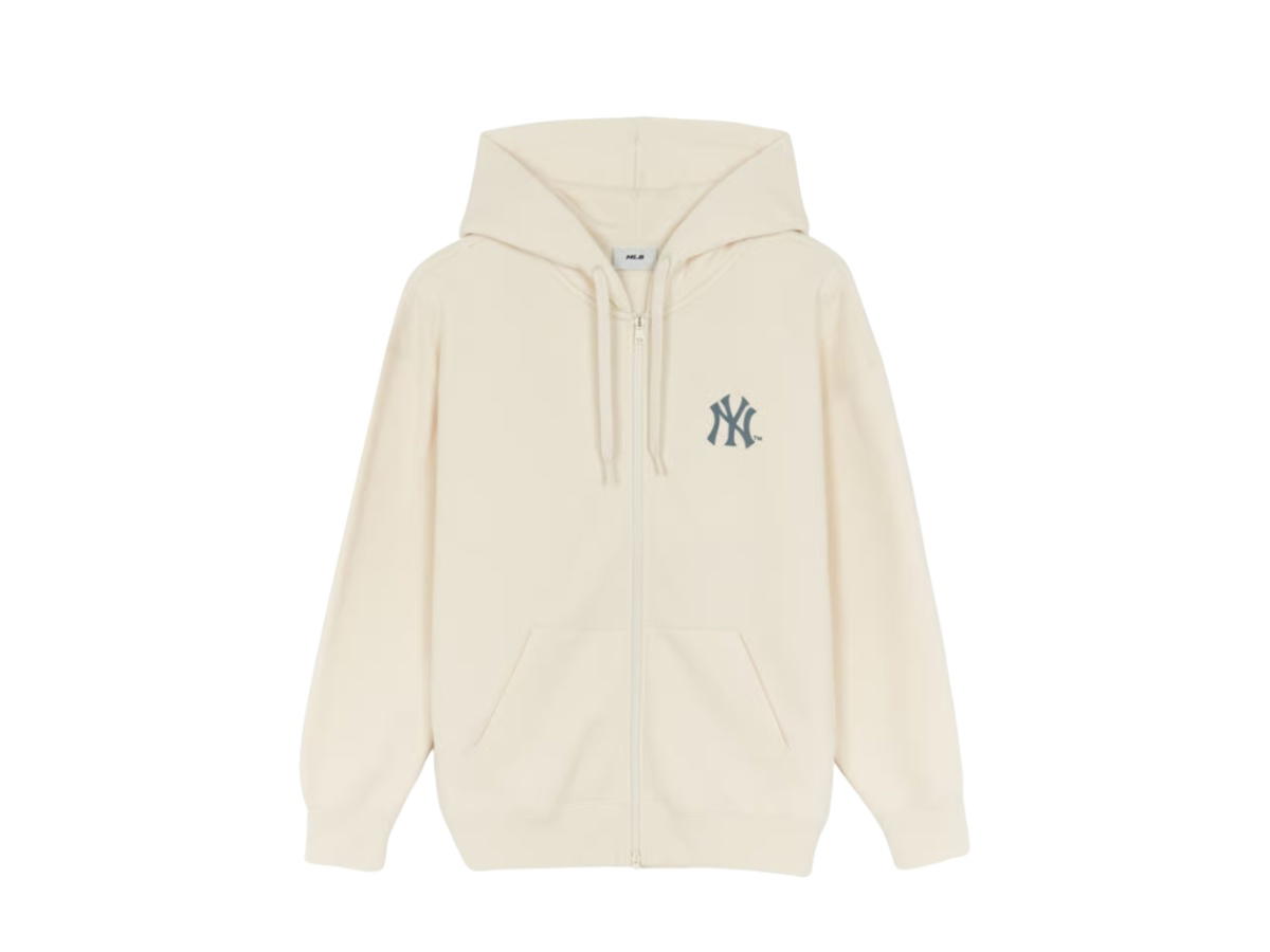 MLB MLB Varsity Vintage Fleece Hooded Zip-Up New York Yankees Cream