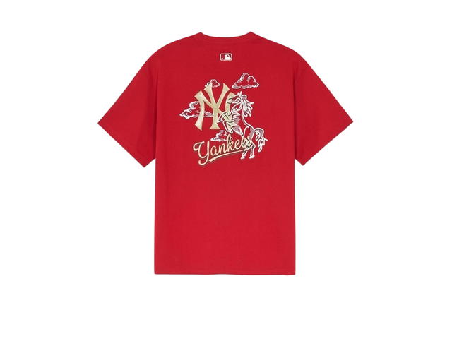 MLB MLB New Year Horse Back Graphic T-Shirts New York Yankees Red - view 2
