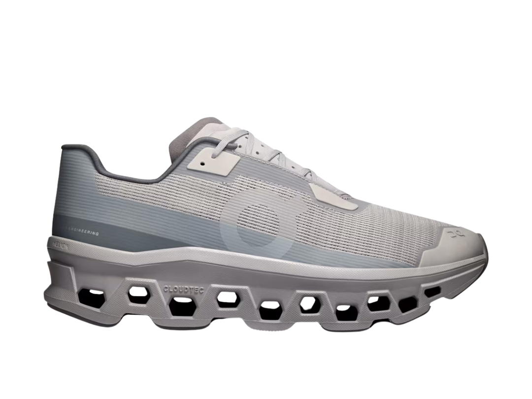 On On Cloudmonster Void Alloy Glacier
