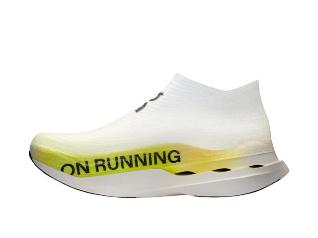 On On Cloudboom Strike LS White Lime - view 2