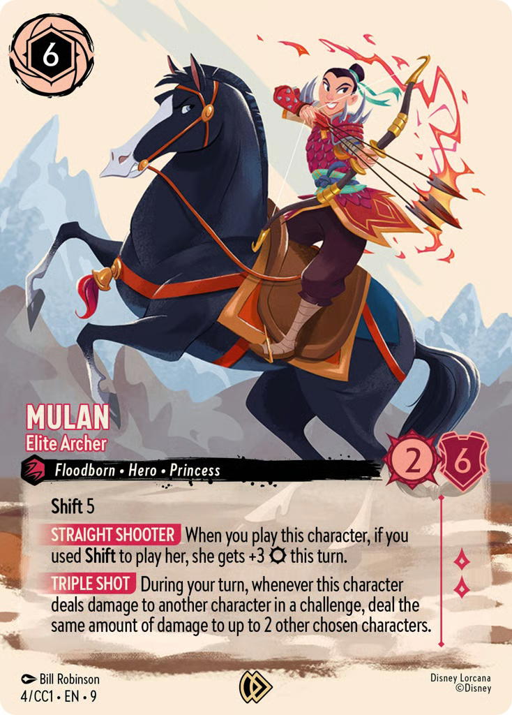 Disney Lorcana Disney Lorcana Mulan Elite Archer Promo [4/CC1] Curator's Collection: Heroines Edition (EN)