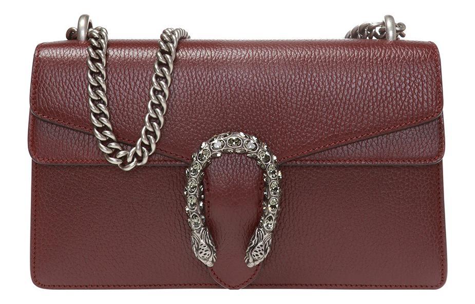 Gucci Gucci Leather Crossbody Bag Shoulder Bag Women's Burgundy
