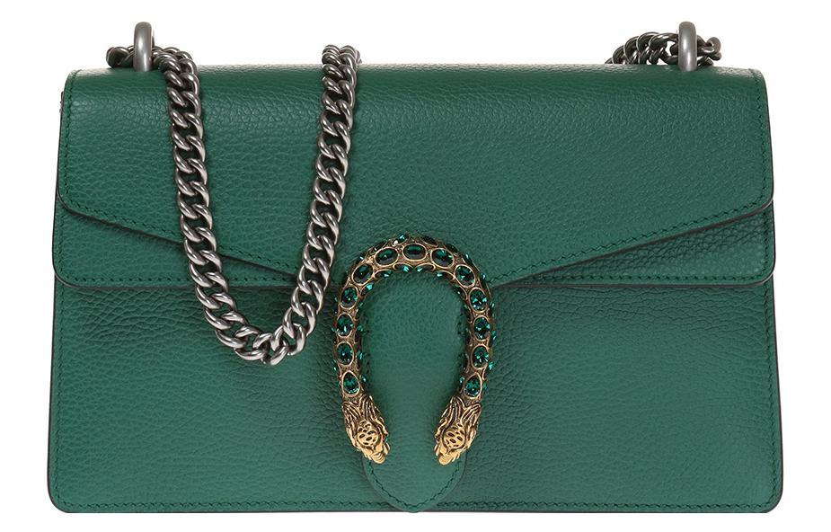 Gucci Gucci Dionysus Leather Crossbody Bag, Shoulder Bag Women's Emerald