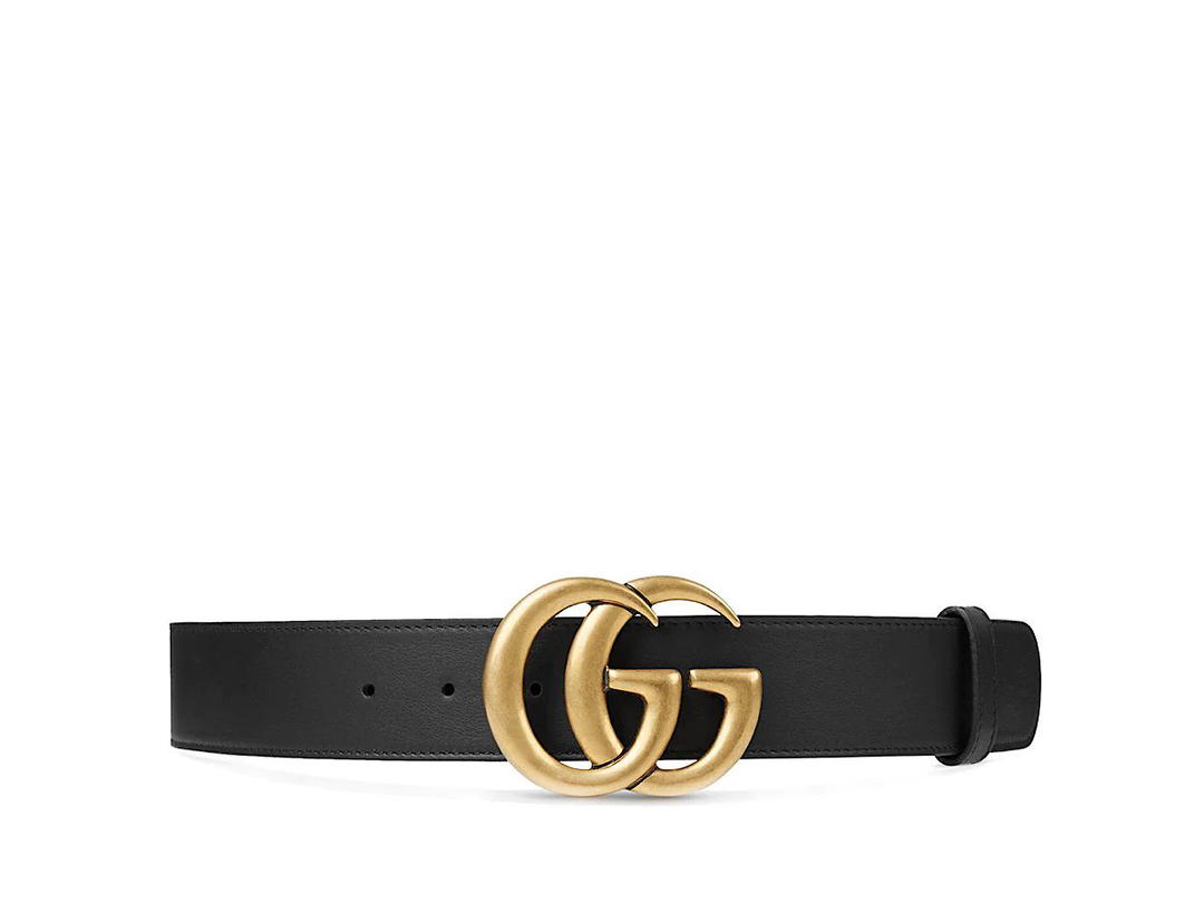 Gucci Gucci Gg Marmont Beltblack Leather