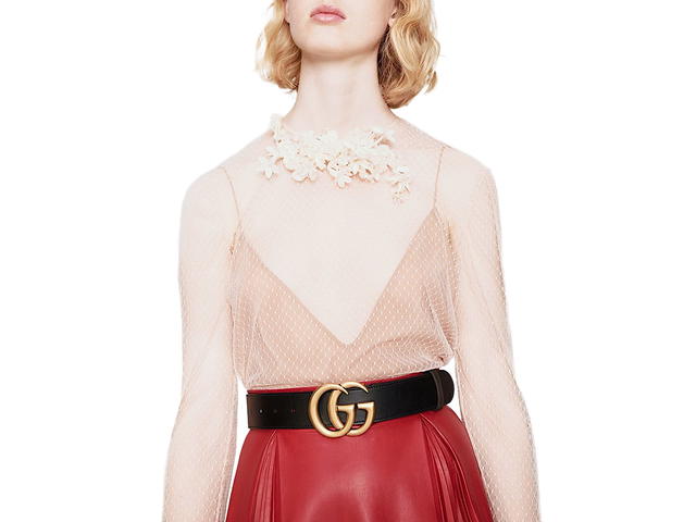 Gucci Gucci Gg Marmont Beltblack Leather - view 5