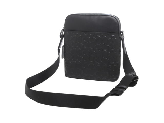 Coach Coach Houston Flight Bag In Signature Leather Black - view 2