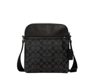 Buy Coach Houston Flight Bag In Signature Canvas With Silver Hardware Black at Sasom – Authentic and Ready to Ship