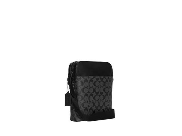 Coach Coach Houston Flight Bag In Signature Canvas With Silver Hardware Black - view 2