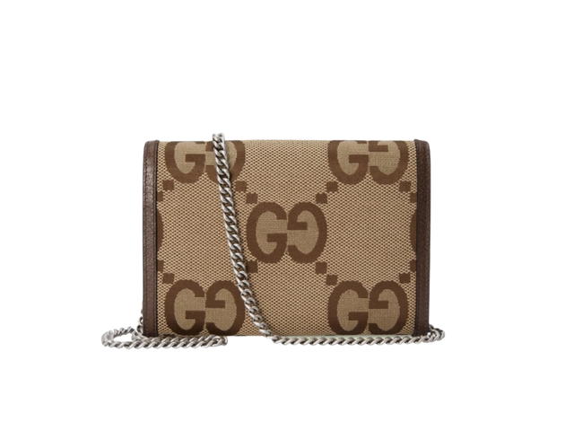 Gucci Gucci Dionysus Jumbo GG Chain Wallet Camel Ebony - view 2