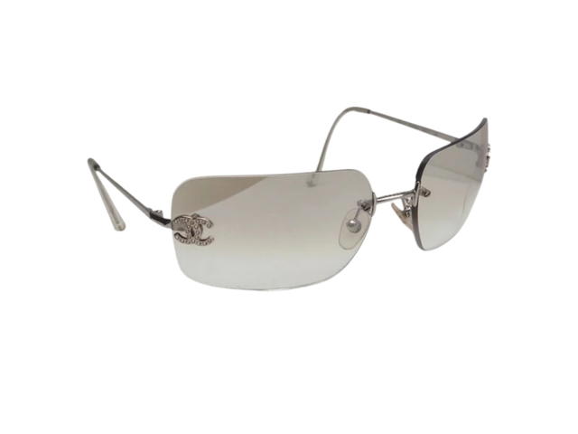 Chanel Chanel 4017-D Sunglasses Clear Silver - view 1