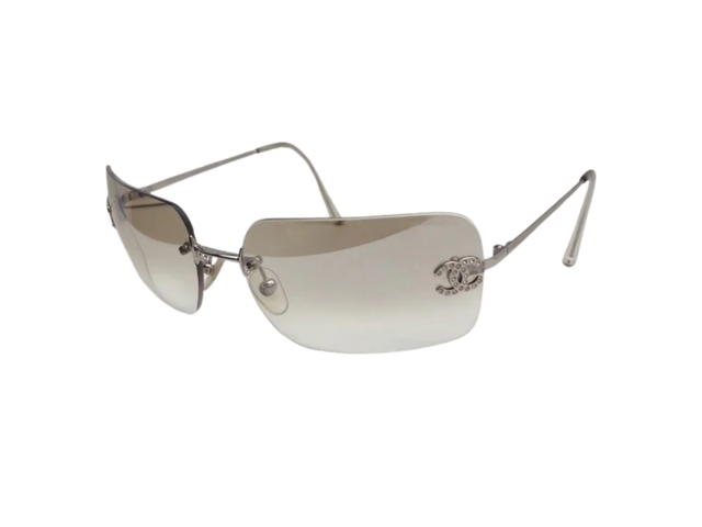Chanel Chanel 4017-D Sunglasses Clear Silver - view 2