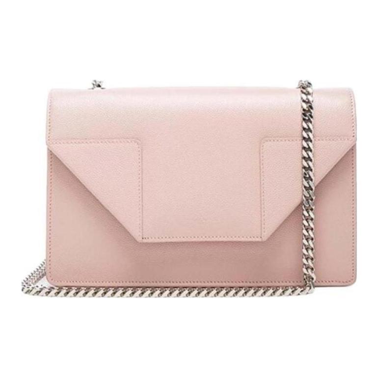 Saint Laurent Saint Laurent Calfskin Crossbody Bag Shoulder Bag Women's Pink