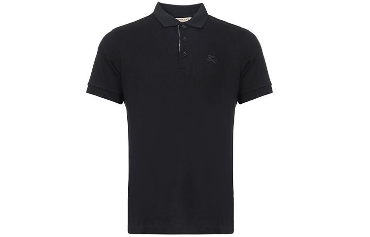 Burberry Burberry Buttoned Short Sleeve Polo Shirt Men Black