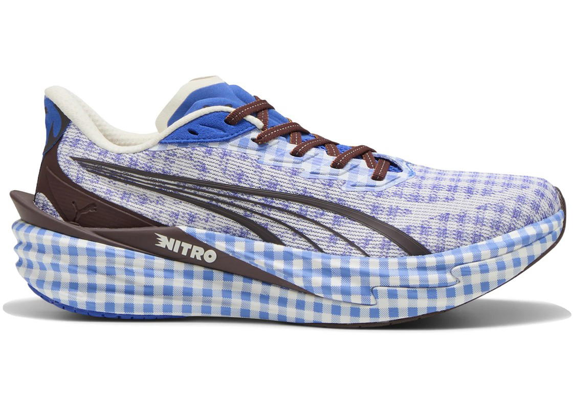 Puma Puma Deviate Nitro 4 Check Royal Sapphire White