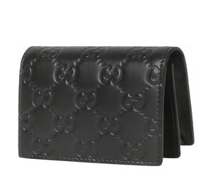 Buy Gucci Genuine Leather Card Holder Men's Black at Sasom – Authentic and Ready to Ship