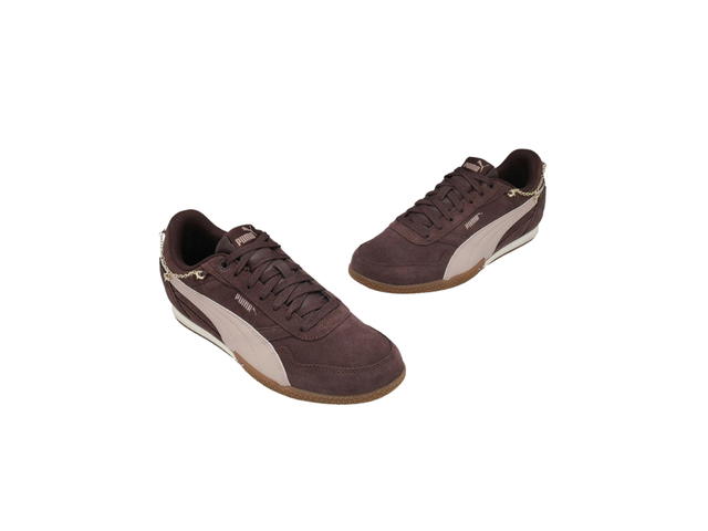 Puma Puma Bella Donna Jewel Sneakers Brown Pink Suede With Rubber Sole (W) - view 4