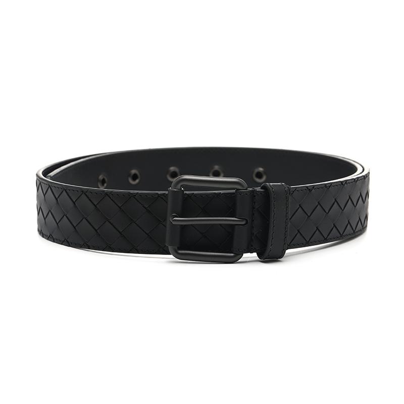 Bottega Veneta Bottega Veneta Cow Leather Belts Men's Black 3.5CM