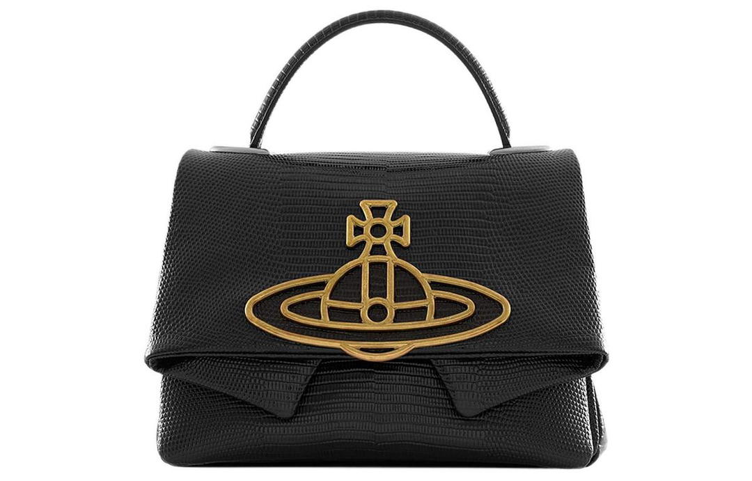 Vivienne Westwood Vivienne Westwood Calfskin Portable Crossbody Bag, Shoulder Bag Women's Black
