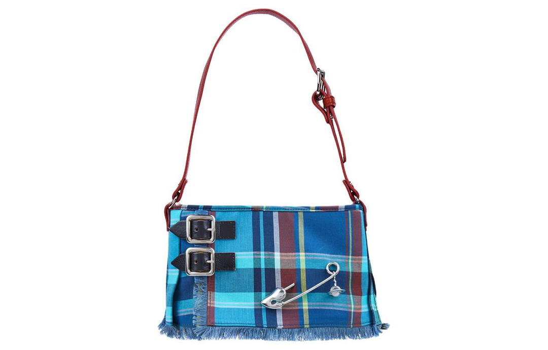 Vivienne Westwood Vivienne Westwood Virgin Wool Handbag Shoulder Bag Women's Blue