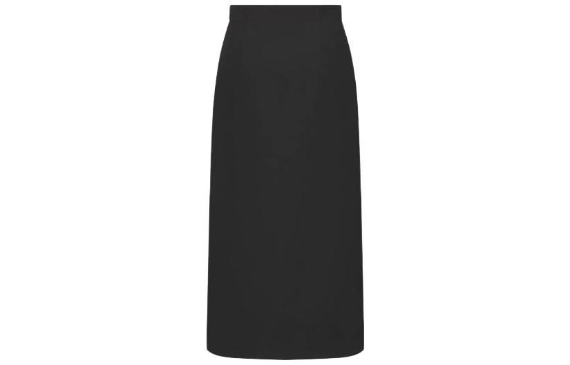 Dior Dior Mid-Length Straight-Cut Skirt Casual Long Skirts Women's Black