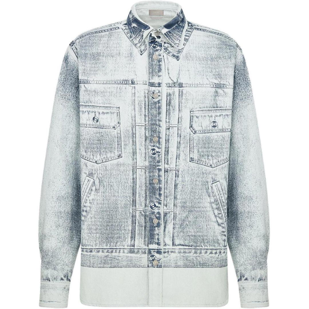 Dior Dior Shirts Men Blue