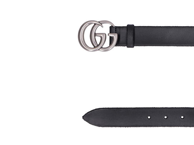 Gucci Gucci Leather Belt With Double G Buckleblack Leather 100 - view 3