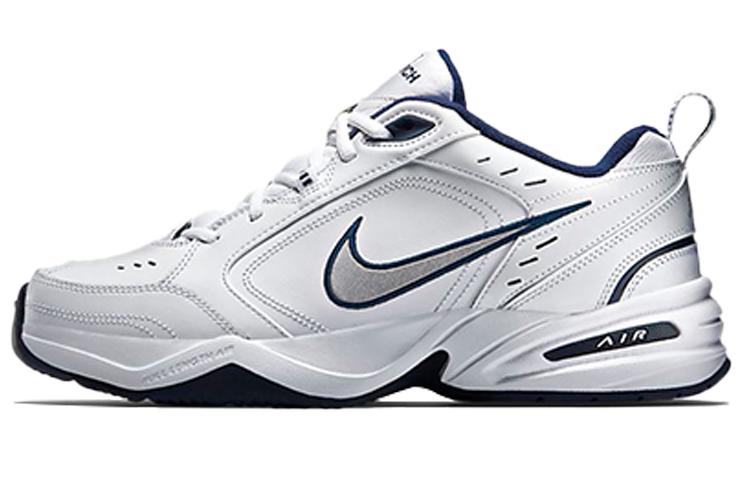 Nike Nike Air Monarch Iv White/Midnight Navy/White/Metallic Silver