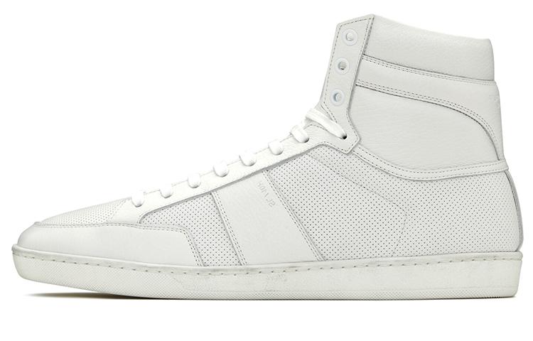 Saint Laurent Saint Laurent Court Classic High Top Stylish Skateboarding Shoes Men's White