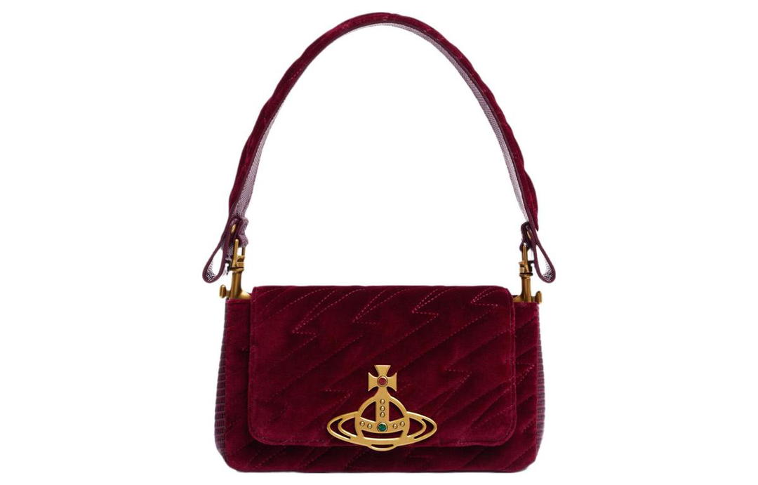 Vivienne Westwood Vivienne Westwood HAZEL Lint Handbag Shoulder Bag Women's Burgundy