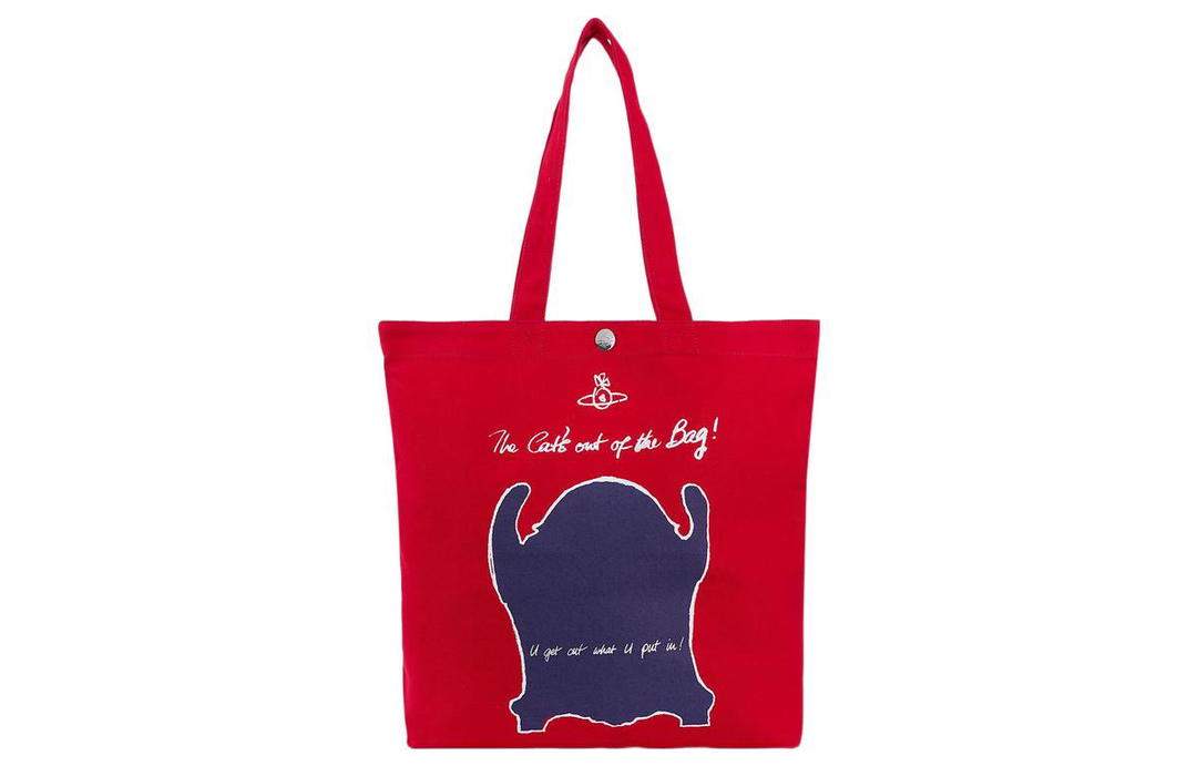 Vivienne Westwood Vivienne Westwood Canvas Canvas Bag Tote Bag Shopping Bag Handbag Women's Red